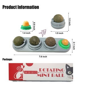 <strong>Catnip</strong> Balls for Cats Wall for Indoor Cats Rotatable <strong>Safe</strong> Healthy Edible Licking Balls <strong>Catnip</strong> Treat Ball Organic