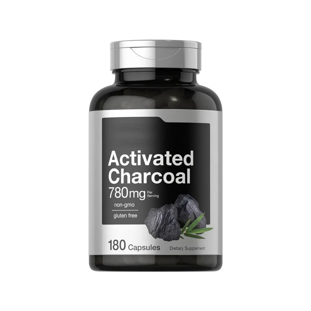 Activated Charcoal Capsule For Pure and unspoiled GMP Confirmed and trustworthy Gluten-free diet