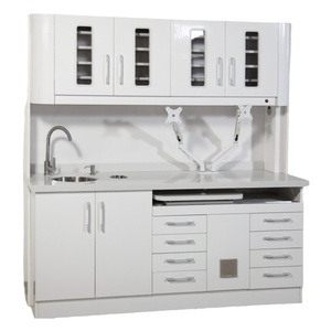 Armoires dentaires Cabinet dentaire arrière 12 heures Cabinet dentaire pour nouvelle clinique salle de traitement dentiste avec évier et comptoir - Product Image 1