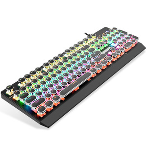 Color Changing Gaming <strong>Keyboard</strong> Wired Backlit Mechanical Typewriter <strong>Keyboards</strong> for PC Comfortable Green Axis <strong>Keyboard</strong> for <strong>Typing</strong>