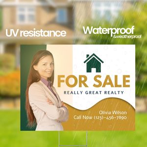 Tùy Chỉnh Cắt Sóng Nhựa Sân Dấu Hiệu Chịu Nhiệt UV In Nhà Để Xe Bán Bất Động Sản Realtor Dấu Hiệu Dịch Vụ Đóng Gói - Product Image 4