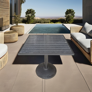 Multi funciones nuevo estilo mesa de jardín al aire libre mesa cuadrada de madera de plástico - Product Image 2
