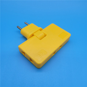 Enchufe adaptador de 1500W, rotación de 180 grados, convertidor doméstico estándar de la UE, adaptador de viaje de uno a tres, fuente transfronteriza - Product Image 4