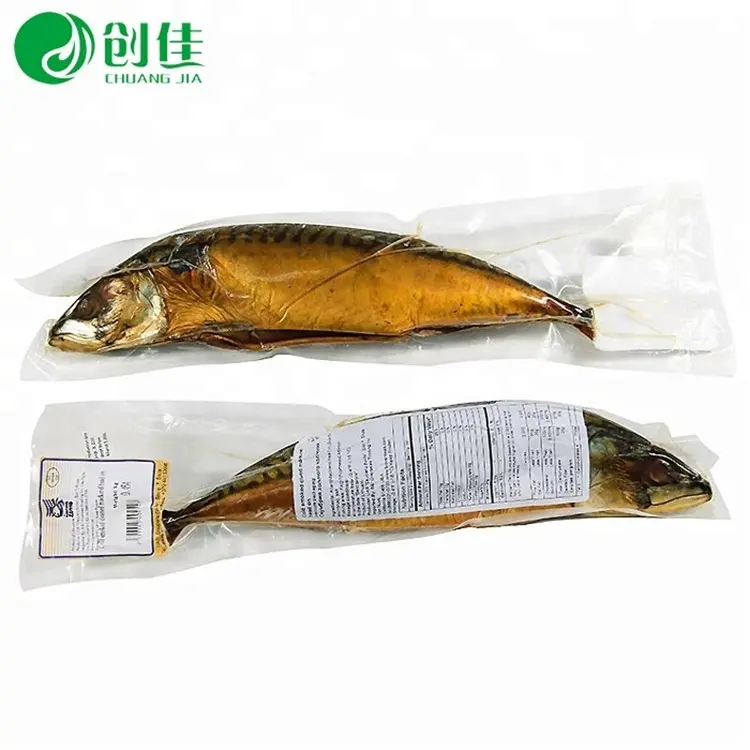Saco a vácuo de peixe fumado, embalagem plástica impressa personalizada de alta qualidade para o armazenamento de alimentos