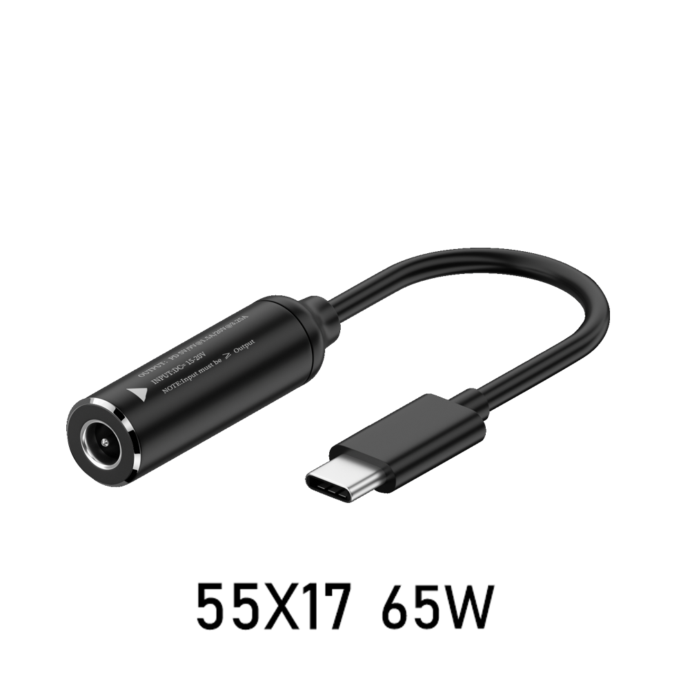5.5*1.7 mm female to Type C black