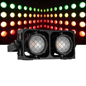 ไฟแบควอเตอร์ไลท์ LED 2x300W RGBA WW 5in1ไฟเวทีแบบมืออาชีพไฟ LED 2ตา - Product Image 1
