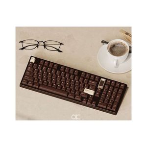 Teclado inalámbrico QK100 RGB 100 teclas Pantalla LCD Marco de aluminio CNC Tipo C Carga rápida - Product Image 1
