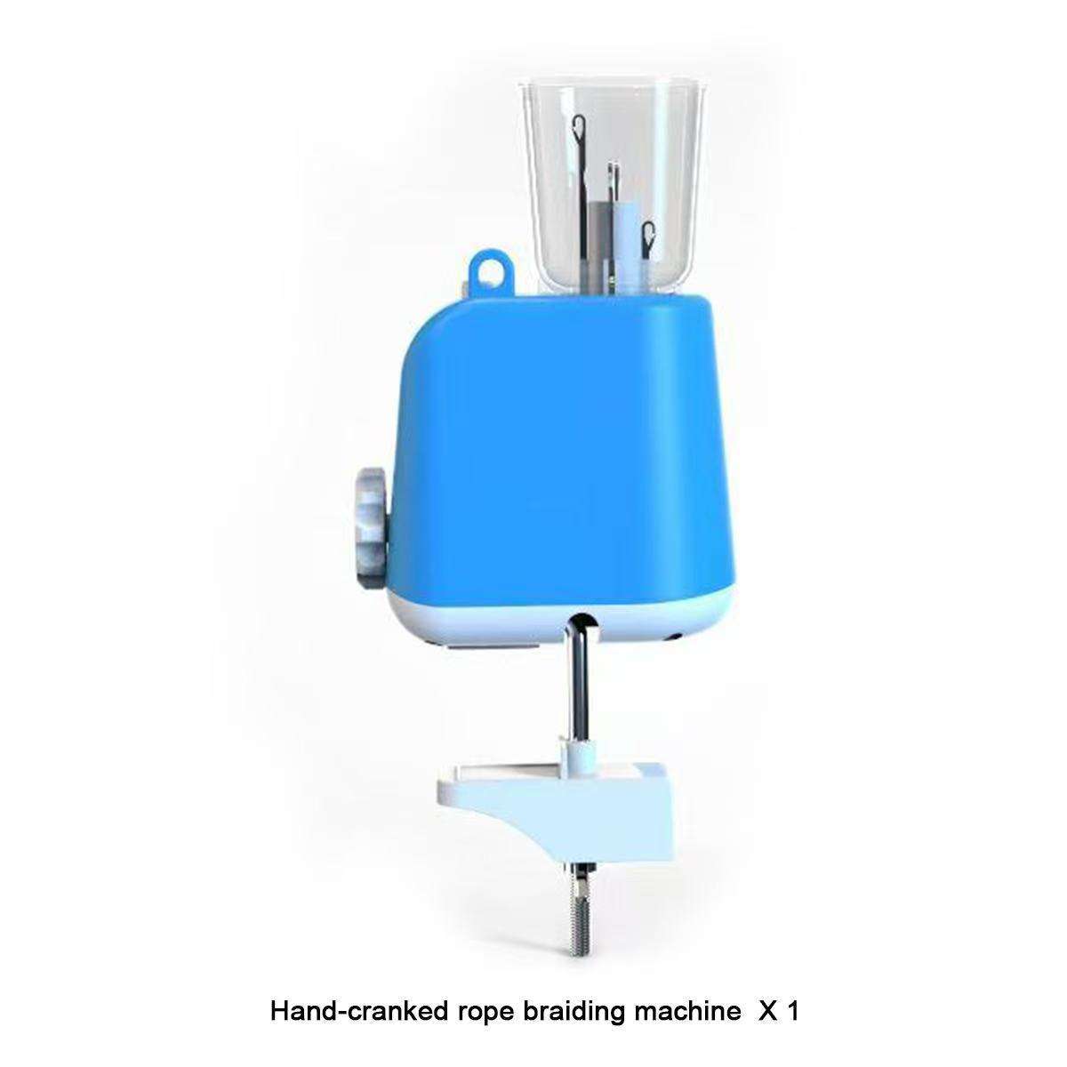 Electric rope braiding machine blue