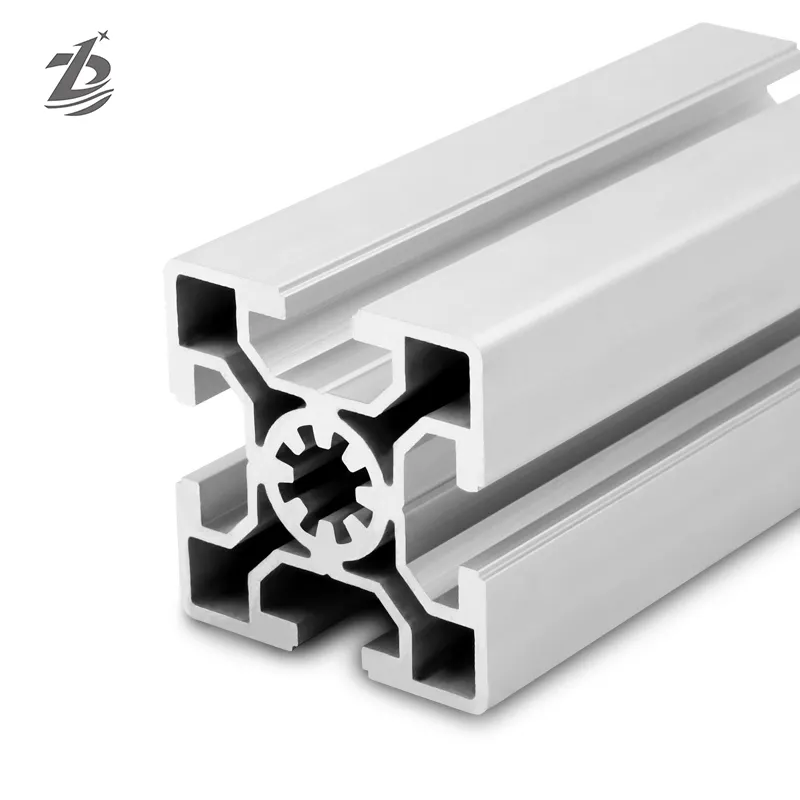 8080 Aluminium Extrusion T-Schlitz individueller V-Schlitz industrieller T-Schlitz individuell gepresster Schwarz