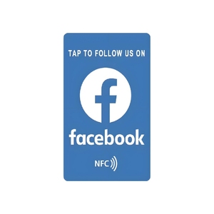 QR-Code angepasst 13,56 MHz Google Custom ized Comment Card Großhandel Social Media Plastic Comment Card Google NFC Visitenkarte