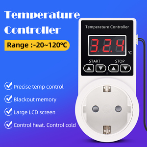 High Precision <strong>Temperature</strong> Controller EU Plug Digital LCD <strong>Display</strong> <strong>Timer</strong> Thermostat Switch With Prob - Product Image 3