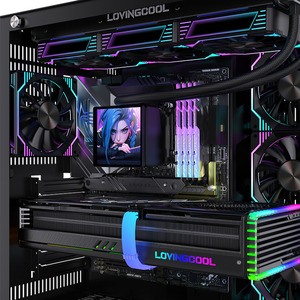 Lovingcool USB-Schnitts telle Hoch effizienter ARGB 360mm CPU-Kühler AIO Flüssigkeits kühlwasser kühler mit LCD-Display für AM4/AM5 - Product Image 6