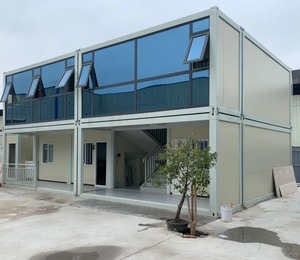 Trung Quốc nhà máy container 20ft nhanh chóng xây dựng 2 lớp với cầu thang Rèm kính sang trọng văn phòng container prefab nhà - Product Image 2