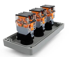 Auto reset push-taste 22mm industrielle explosion-proof aluminium button control box - Product Image 2