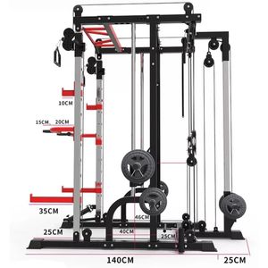 Kommerzielle Heimgebrauch Fitness geräte Funktions trainer Smith <span class=keywords><strong>Machine</strong></span> Squat Rack All-in-One-Multifunktion gerät