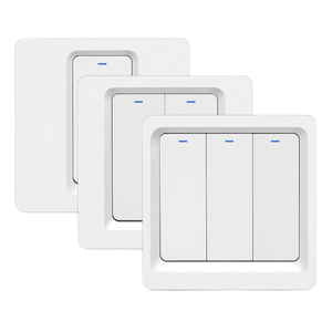 SLS EU Smart WiFi interruttore della luce per Tuya filo neutro richiesto impermeabile 10A 240V pulsante interruttore a parete durevole voce intelligente - Product Image 1