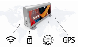 High Resolution IP65 P5 Taxi <strong>LED</strong> Screen Outdoor Digital Billboards for Car Top Art Display Pixel <strong>Board</strong> for Cars and Taxis - Product Image 2
