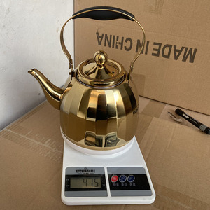合丹工厂茶壶咖啡茶水壶金色不锈钢口哨水壶