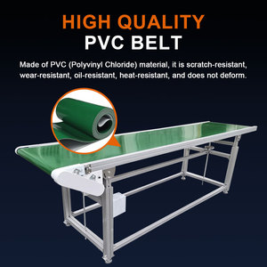Máquina de la banda transportadora de goma de la PU del PVC con la velocidad ajustable para el almacén logístico expreso - Product Image 4
