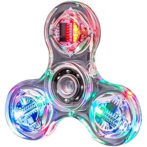 Ag彩色手旋转器手指陀螺指尖陀螺仪Golw黑暗压力缓解玩具点亮玩具手指旋转器 - Product Image 1
