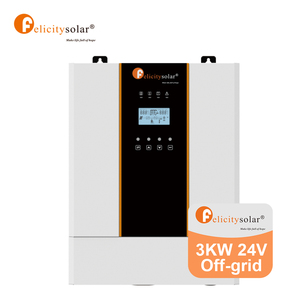 3kva 24v <strong>Inverter</strong> <strong>Input</strong> 220V 380V AC Output Dc Ac Converter Bulit-in 100A MPPT Charge Controller - Product Image 1