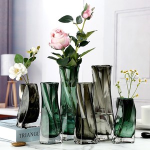 Modern Creative Bohemian Style Crystal Glass <strong>Vase</strong> Minimalist Design for Light Luxury Home Tabletop Decoration
