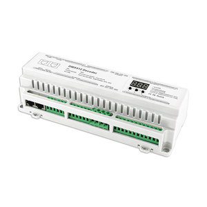 BC-640-DIN Led DMX Decoder Control DC RGB RGBW DMX Decoder Controller su guida Din - Product Image 1