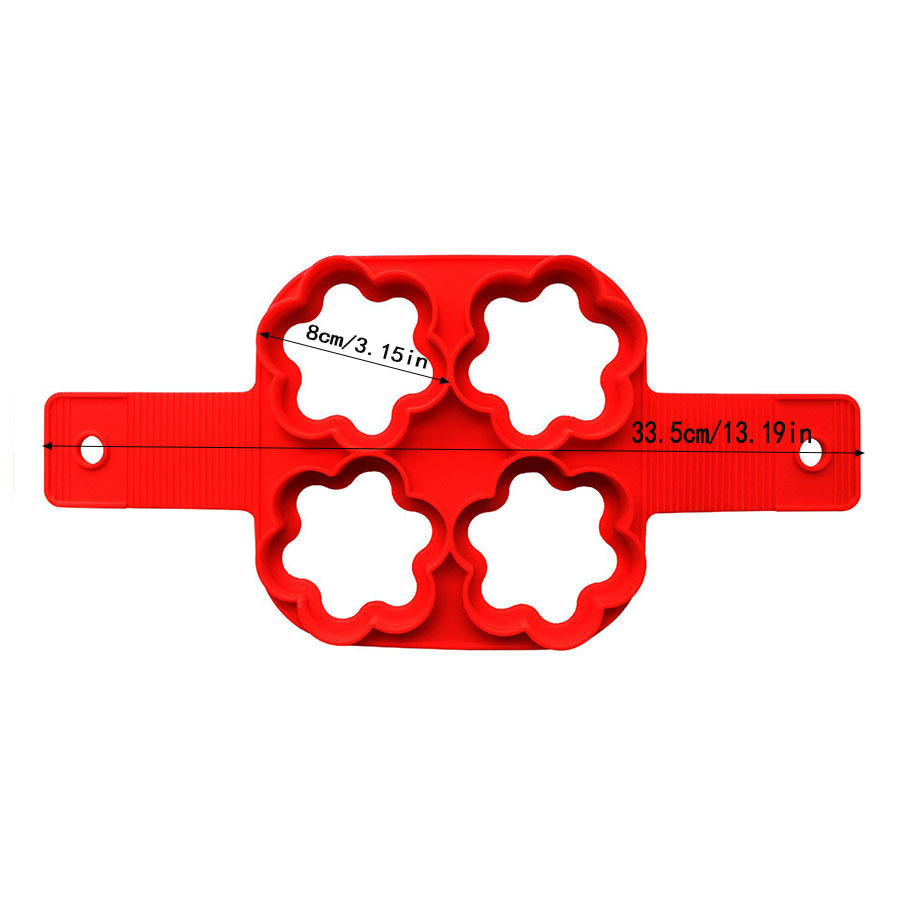 fleur de prunier rouge à 4 trous