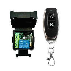 <strong>1</strong>-Channel DC 12V RF Transmitter Receiver Circuit with Learning Code Metal Remote <strong>Control</strong> 315/433.92 MHz Frequency