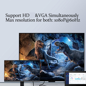 อะแดปเตอร์4 in 1ประเภท C ไปยัง HDTV สายแปลง VGA ฮับ USB 4K x 2K พร้อม VGA HDTV Combo Docking Station - Product Image 6