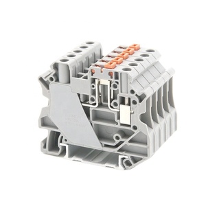 Precio de fábrica Alimentación a través del bloque de terminales Empuje en carril DIN Bloque de terminales de tornillo universal eléctrico - Product Image 2