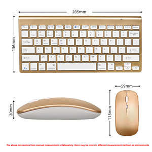 Juego de ratón inalámbrico de modo dual de 2,4 Ghz más vendido Paquete de teclado y ratón X Estructura Ratón silencioso para oficina - Product Image 3