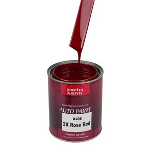Uitstekende Verweringsbestendigheid Auto Carrosserie Verf 2K Autolak Effen Kleur Rose Rode Top Coat Voor Auto Reparatie 2K Autocryl Kleuren - Product Image 1
