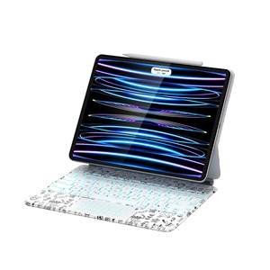 <strong>Custom</strong> PU Leather Case Wireless <strong>Keyboard</strong> Magic <strong>Keyboard</strong> for iPad Pro 12.9 Inch - Product Image 1