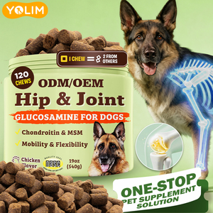 مكمل غذائي عالي الجودة لتعزيز نمو الغضروف للكلاب، أقراص قابلة للمضغ لجميع السلالات، منتج للعناية بصحة الحيوانات الأليفة - Product Image 1