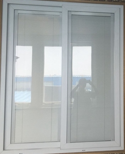 Cheap Price 2 Track Pvc <strong>windows</strong> <strong>with</strong> <strong>Built</strong> in Blinds and Sliding Flyscreen - Product Image 6