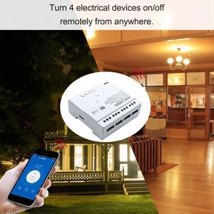 Tuya RF 433mhz WIFI Switch Module AC/DC 7-32V 1/2/4 Channel Wireless Relay Smart Life APP <strong>Remote</strong> Control Alexa Googole Home - Product Image 2