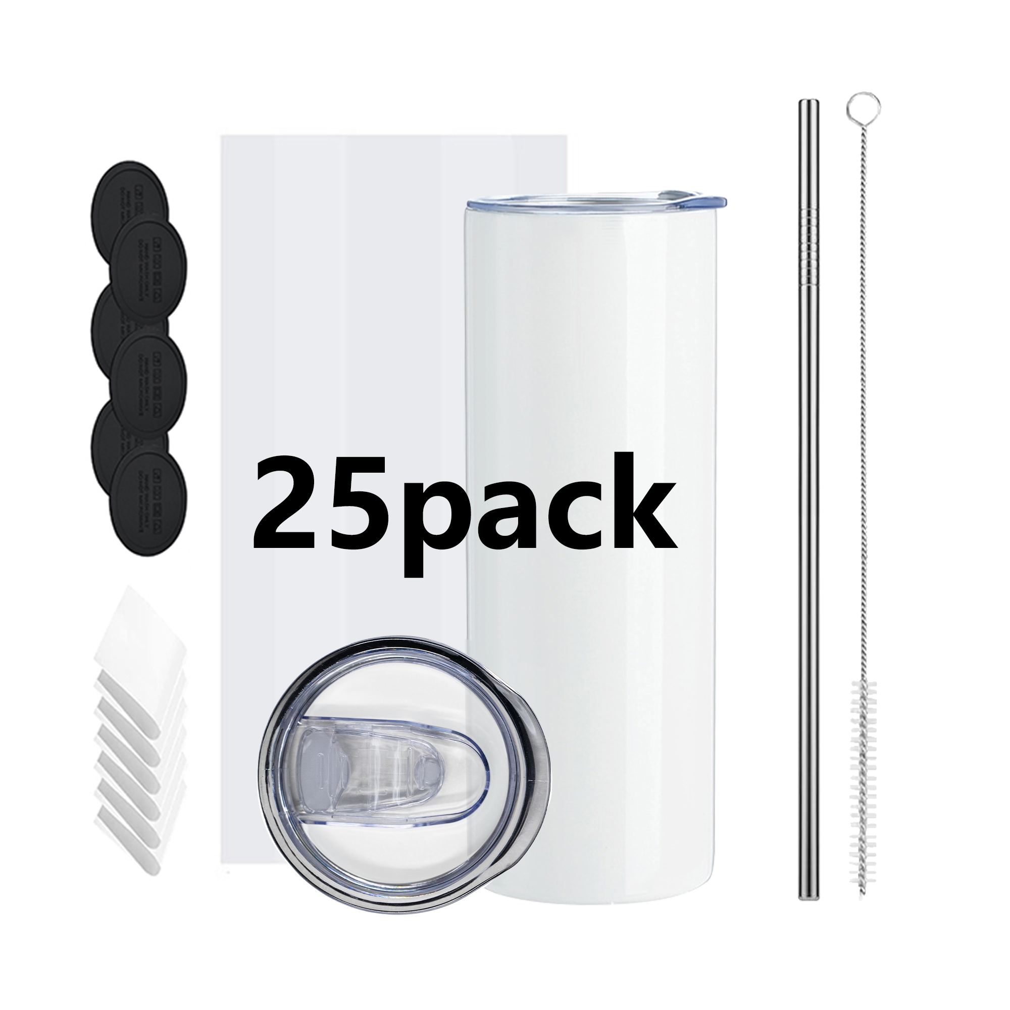 20oz White tumbler