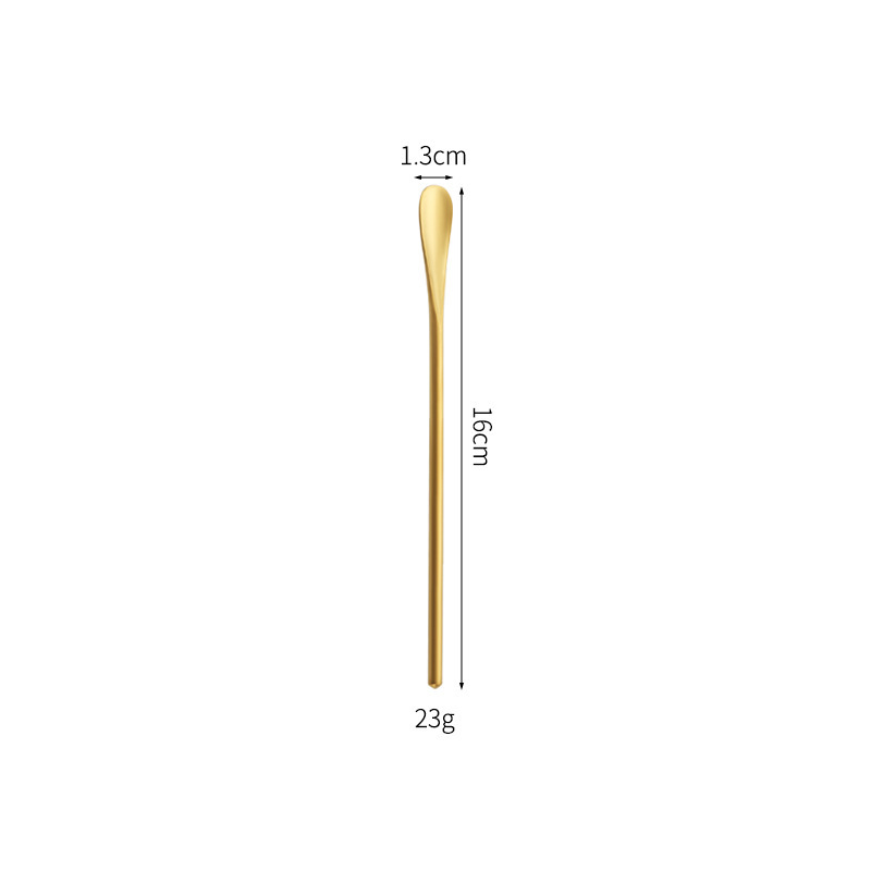 16cm gold spoon