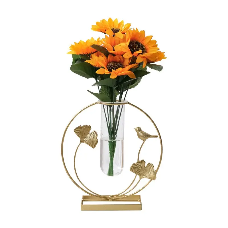 Золотые железные декоративные вазы, 2023 новые вазы из проволоки, новейшие популярные вазы для украшения интерьера в Европе и Америке