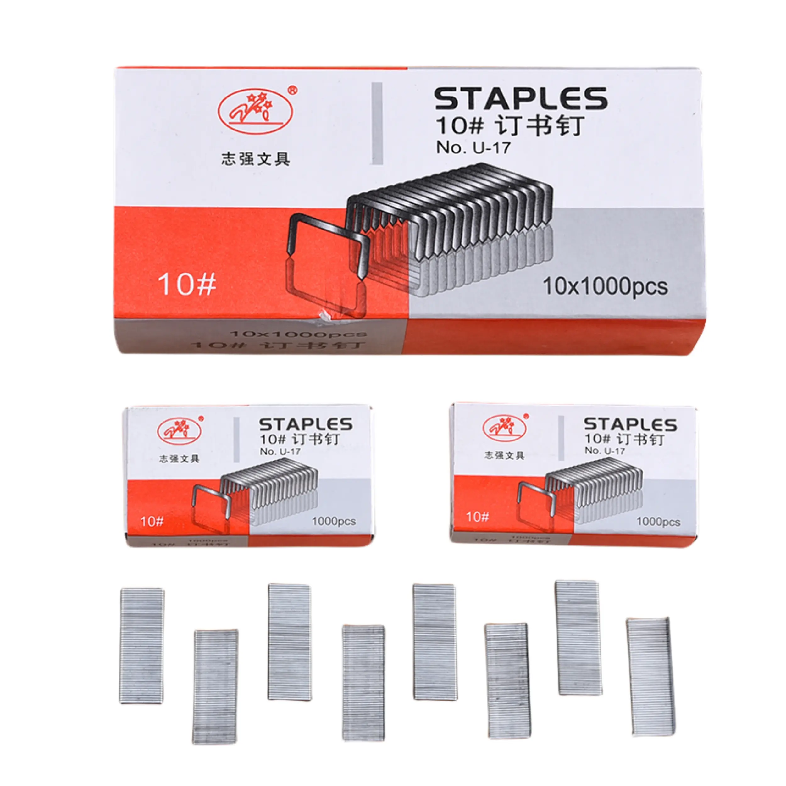 Gangqiang FactoryHigh Quality Pin Stapler 10 # staples logam untuk kantor dan Sekolah