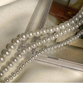 Wholesale 6/<strong>7</strong>/8/9/12/14mm Elegant Pearl <strong>Chain</strong> Necklace Jewelry Freshwater Pearl Choker Pendant Vintage Necklace for Women - Product Image 6