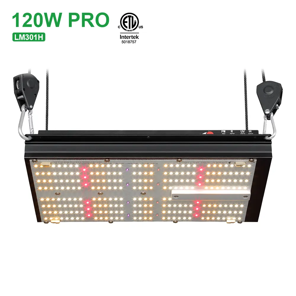 BAVA shenzhen commercial 120w samsung lm301h 3030 smd deep red uv Onusa wifi non folding dimmer led grow light