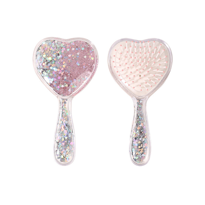 Pink heart shape-air cushion comb