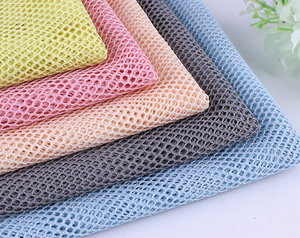 105g ordito lavorato a maglia Non elastico 100% poliestere traspirante e ad asciugatura rapida tessuto esagonale a nido d'ape fodera in rete - Product Image 5