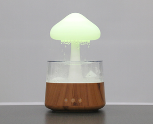 空気加湿器オイルディフューザー小さな寝室超音波家庭用ナイトライトミニアロマセラピーレインクラウド加湿器 - Product Image 6