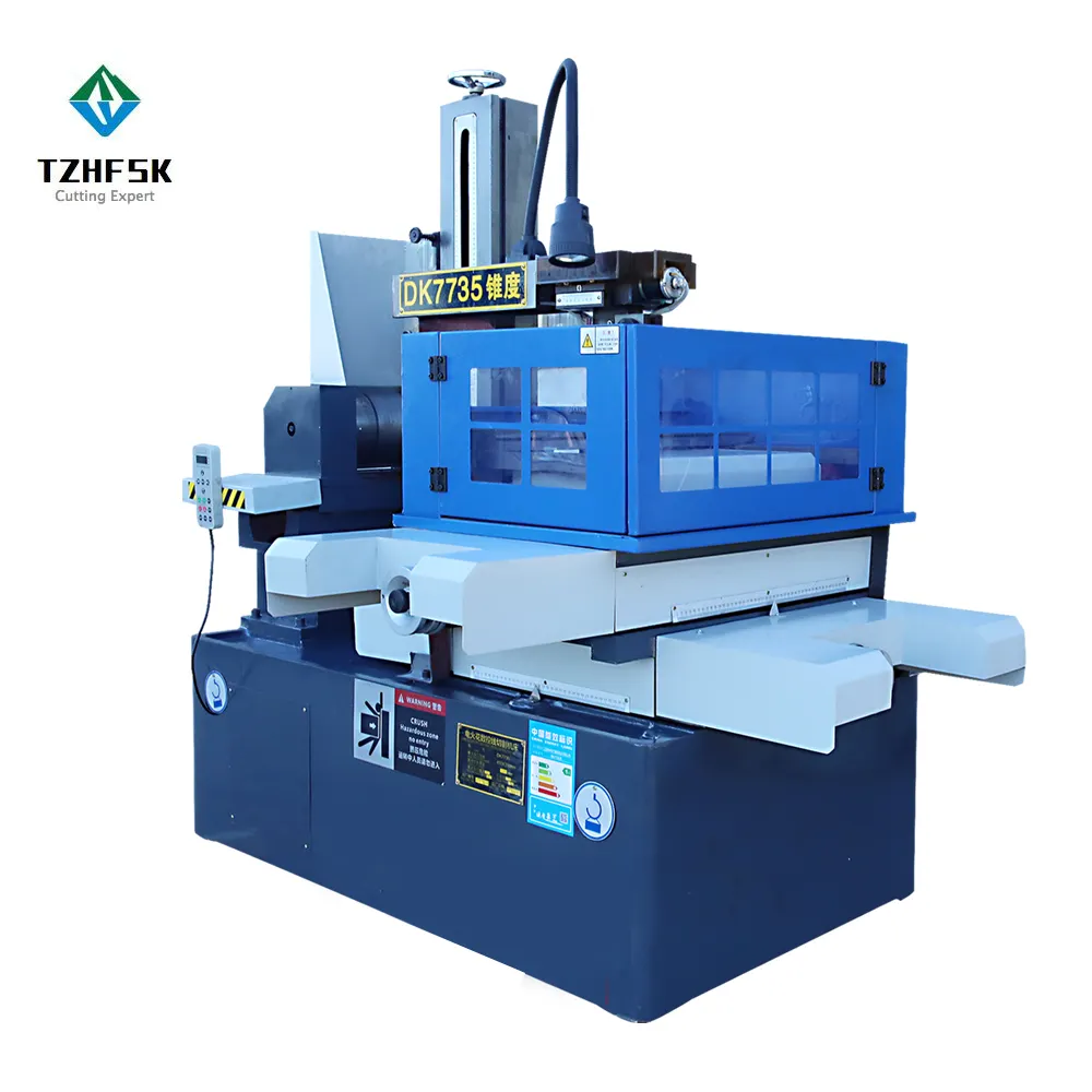 DK7735 ucuz fiyat yüksek hızlı edm tel kesme CNC tel kesme makinası