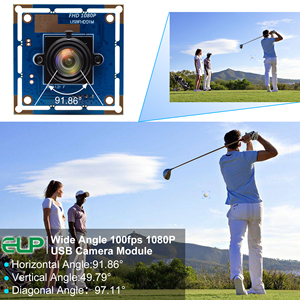 Módulo de cámara web USB ELP 1080P Sensor de 2MP OV2710, cámara de alta velocidad de 120fps, módulo de cámara UVC Full HD Plug & Play para PC/portátil - Product Image 4
