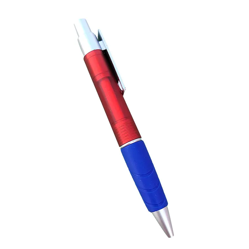 High Quality Transparent Plastic Rod Fashionable Color Ballpoint Pen Promotional Signing And Pushing Gift Pen