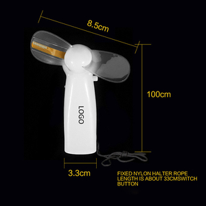 Logotipo personalizable aire acondicionado ventiladores recargables Mini PortableUSB programable Led mensaje ventilador de mano - Product Image 4